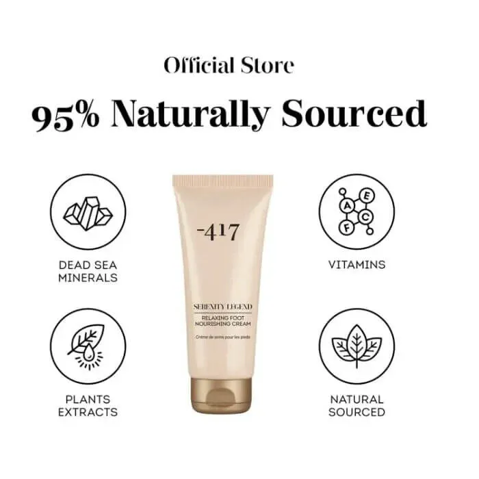 -417 Dead Sea Honey Scented Relaxing Nourishing Foot Cream Lotion | 100ml/3.3fl.oz