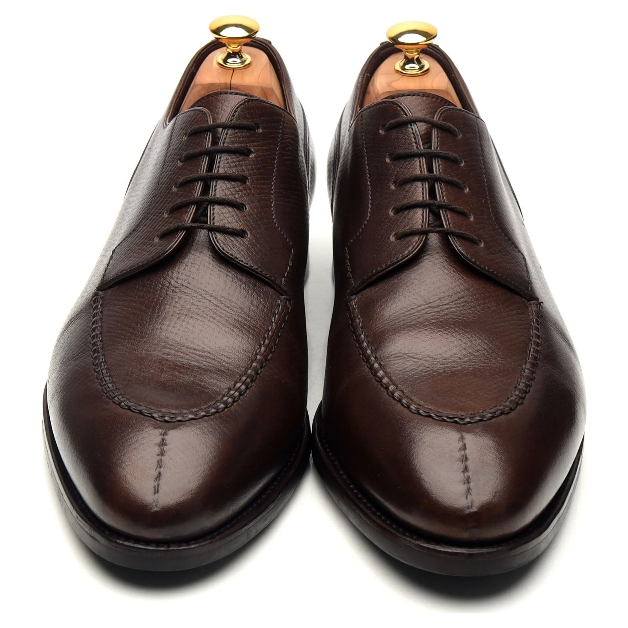 '135 Artista' Dark Brown Leather Split Toe Derby UK 10 H