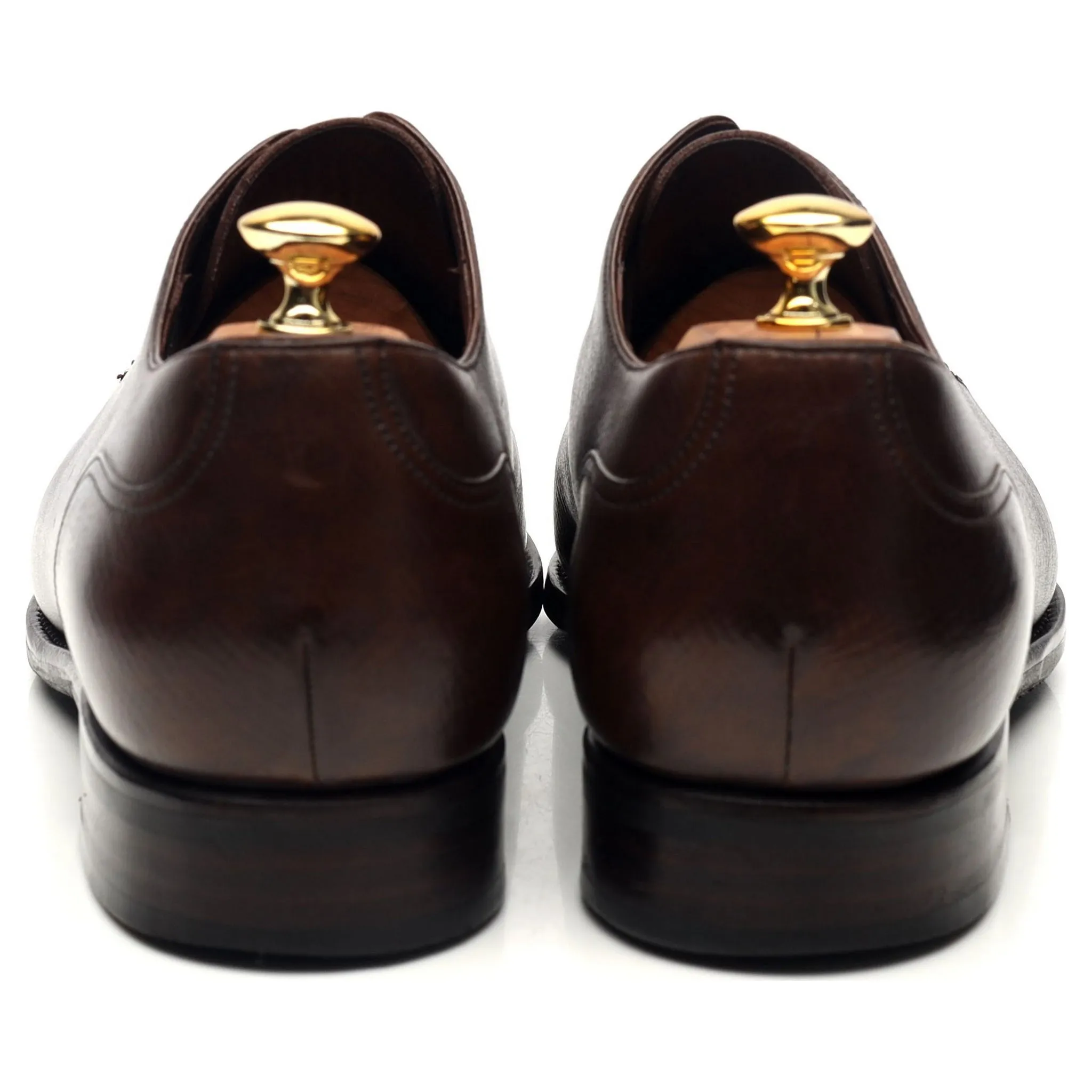 '135 Artista' Dark Brown Leather Split Toe Derby UK 10 H