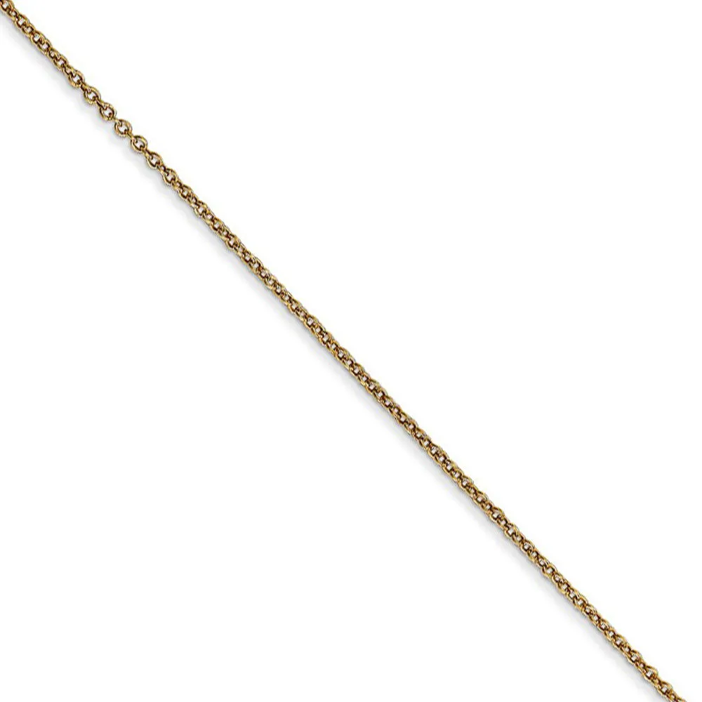 14k Yellow & Rose Gold Rhodium Double Dolphin Heart Necklace