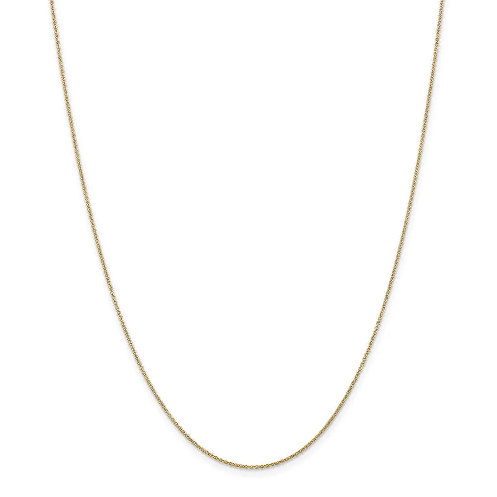 14k Yellow Gold #1 Mom Heart Necklace