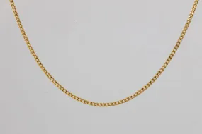 15.5 18k Yellow Gold Cable Chain Necklace (2.49g.)