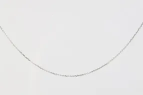 16 14k White Gold Cable Chain Necklace (1.54g.)