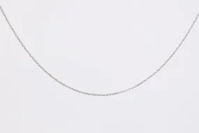 18 14k White Gold Cable Chain Necklace (1.70g.)