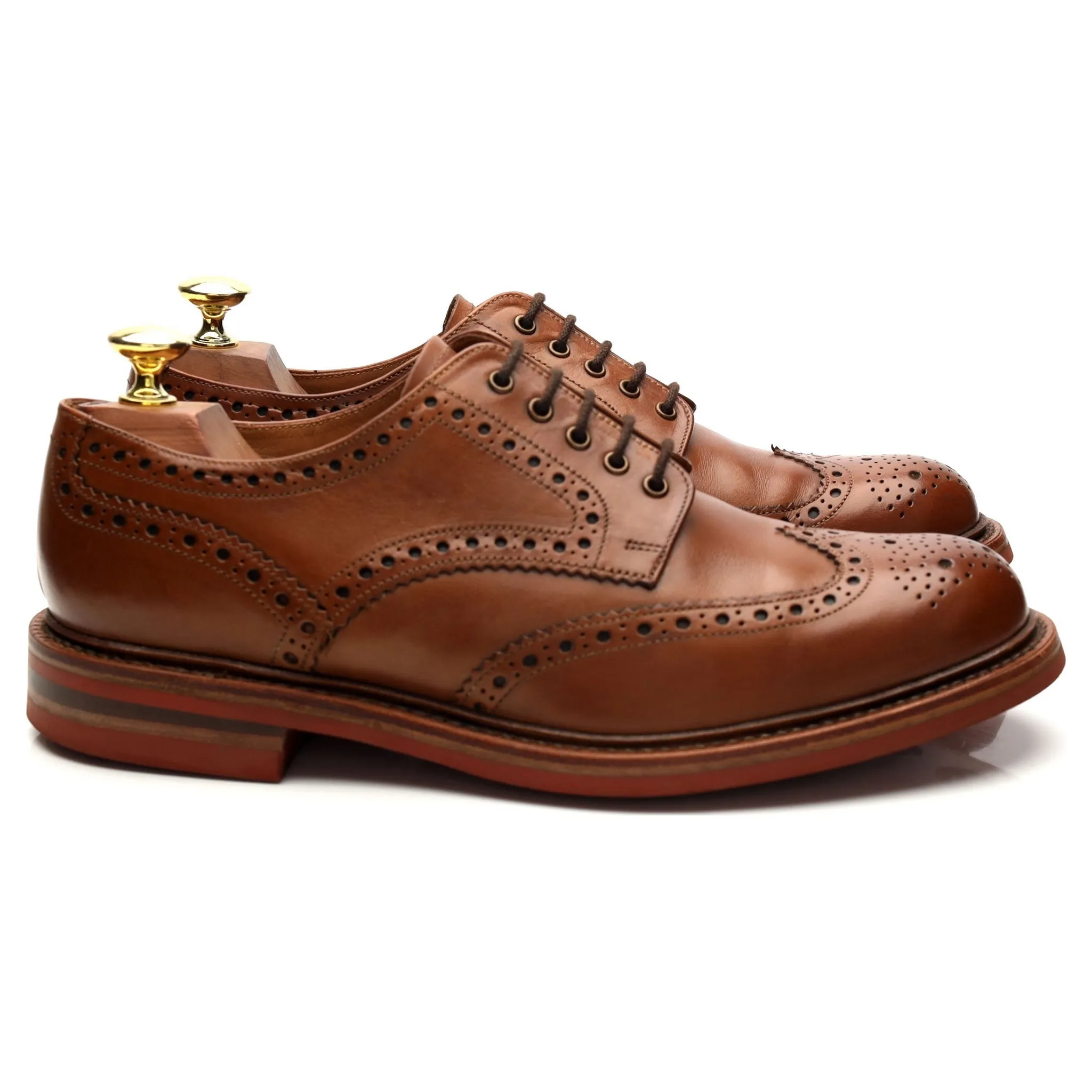 1880 'Worton' Brown Derby Brogue UK 7 G