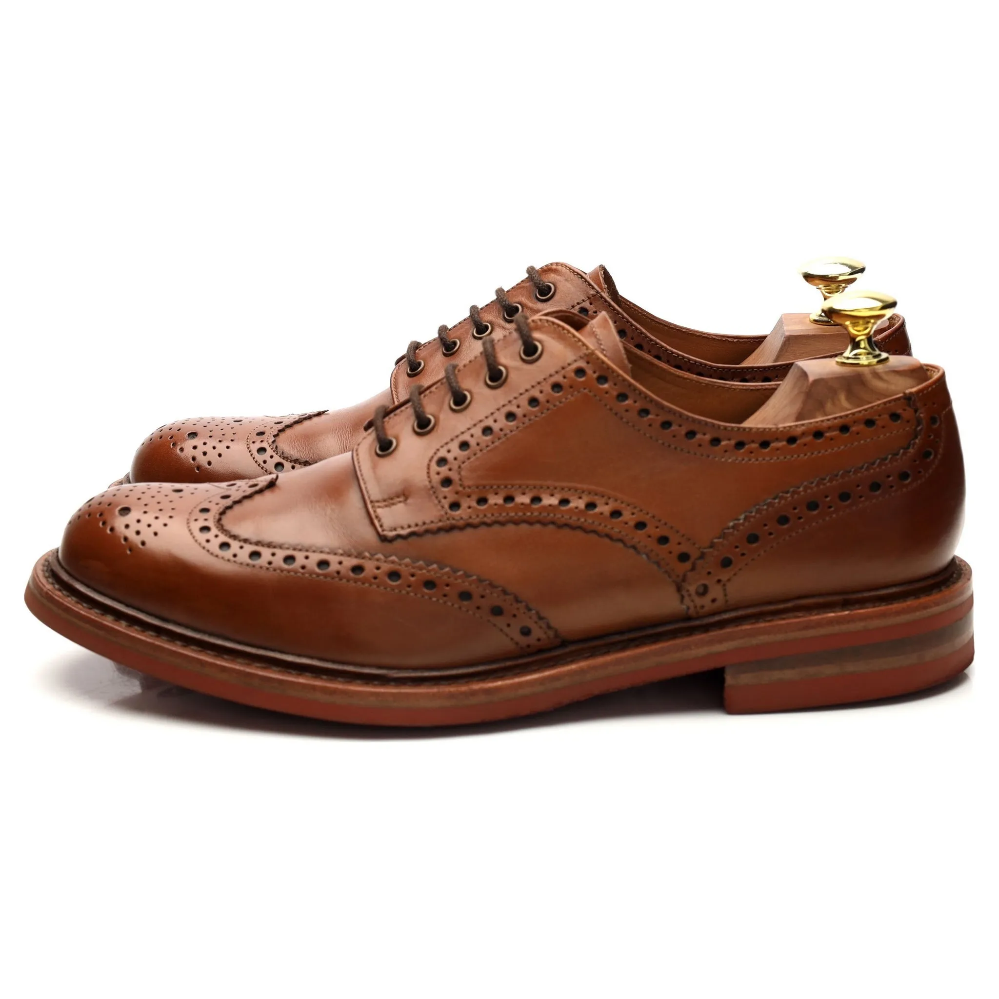 1880 'Worton' Brown Derby Brogue UK 7 G