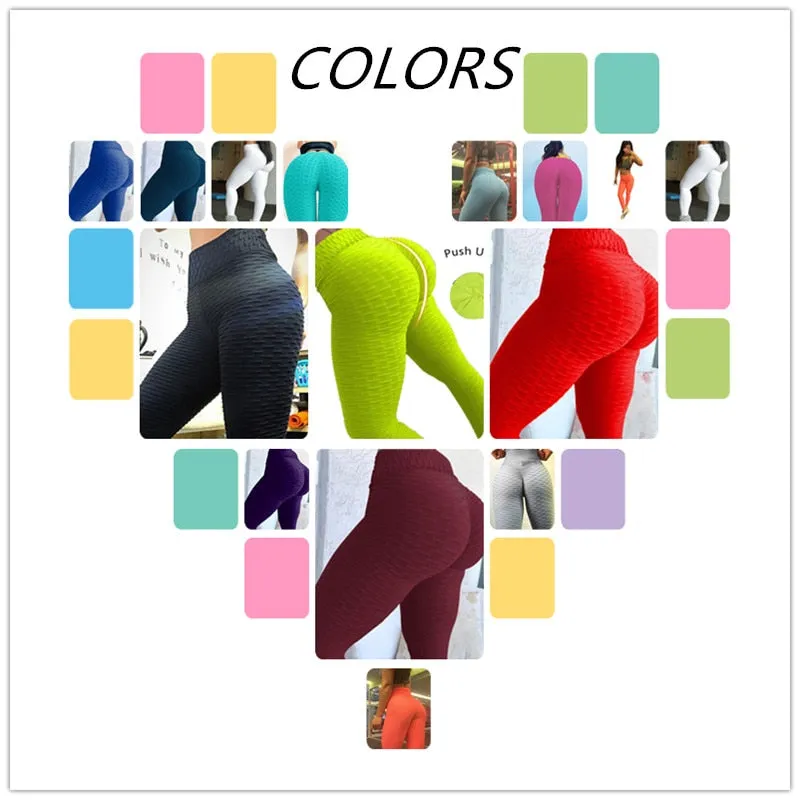 2018 Sexy Women High Elastic Fitness Sport Leggings Yoga Pants Slim Running Tights Sportswear Sports Pants Trousers Clothing