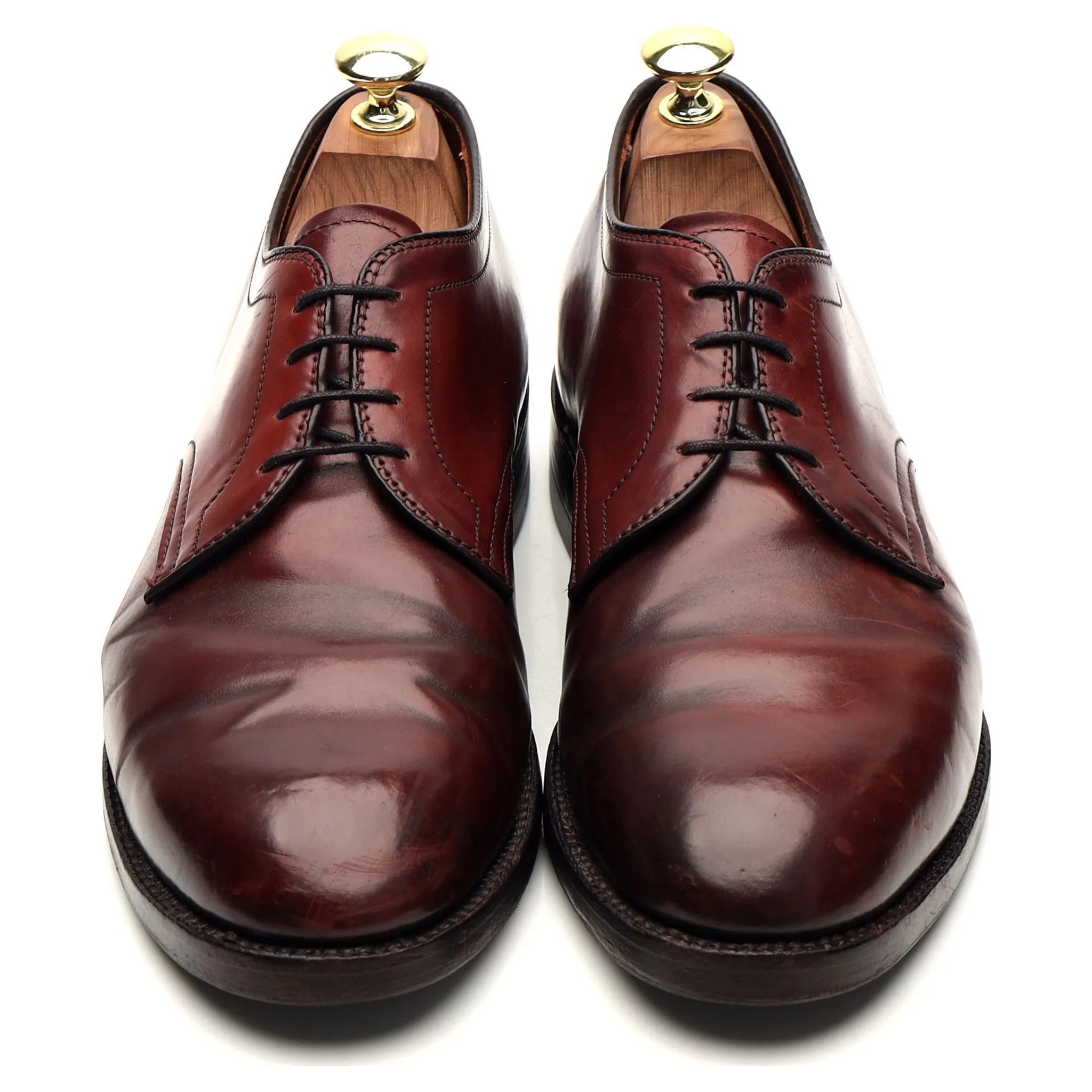 '5938' Burgundy Cordovan Leather Derby UK 7 US 8 C