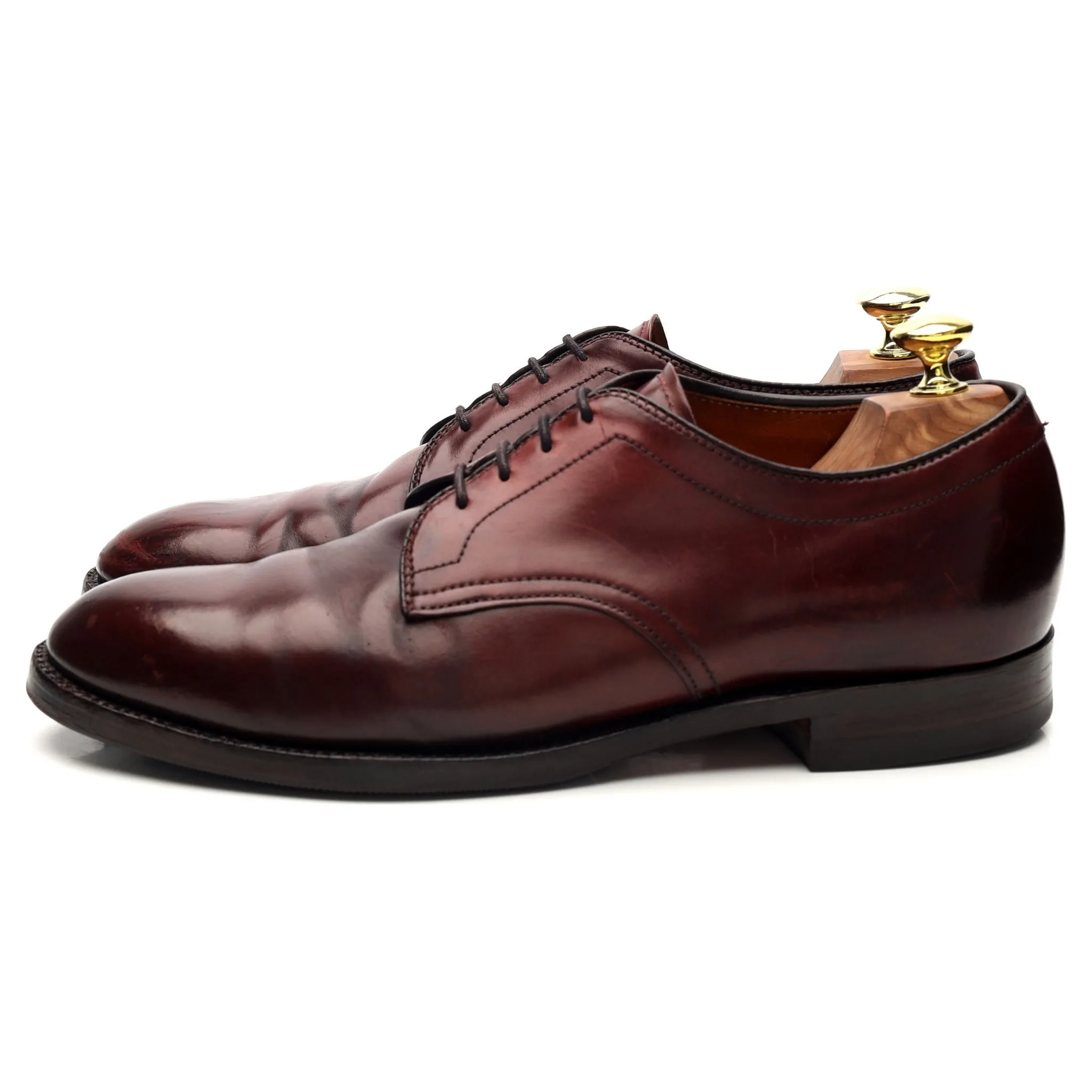 '5938' Burgundy Cordovan Leather Derby UK 7 US 8 C