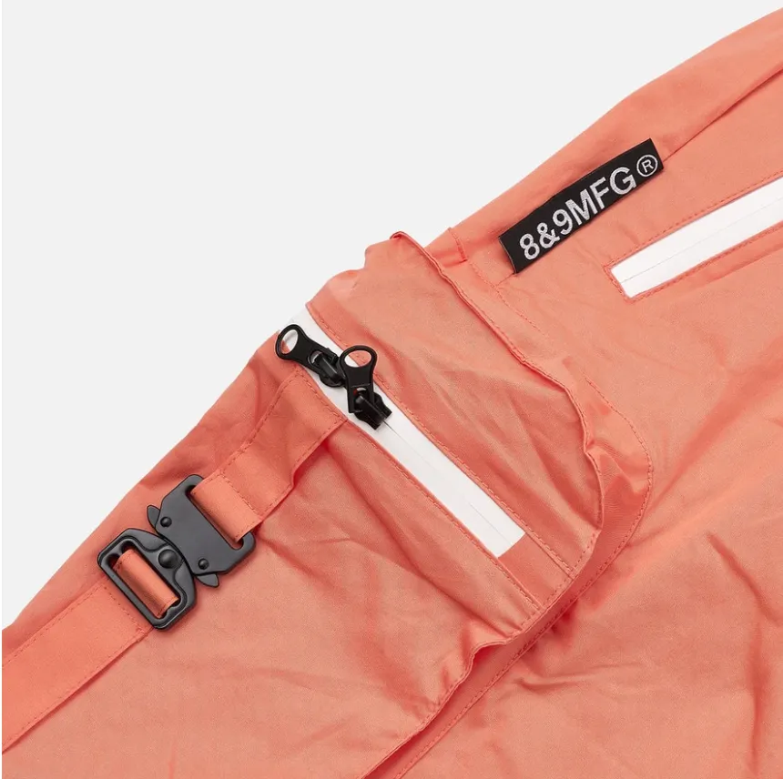 8&9 - Combat Nylon Shorts - Salmon