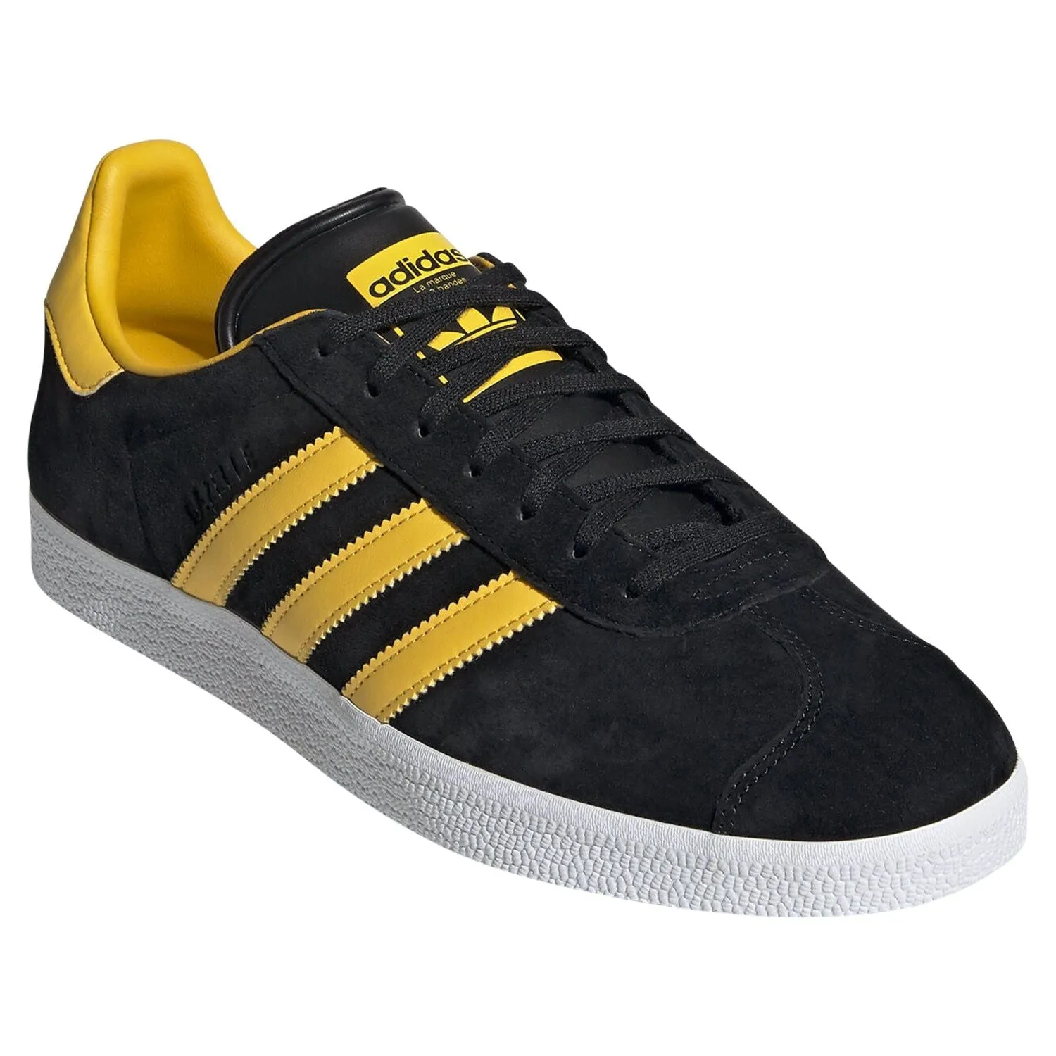 adidas Originals Gazelle Shoes - Core Black & Bold Gold