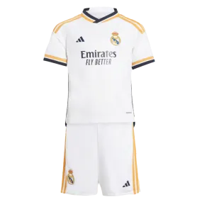 Adidas Real Madrid 23/24 Little Kids Home Mini Kit