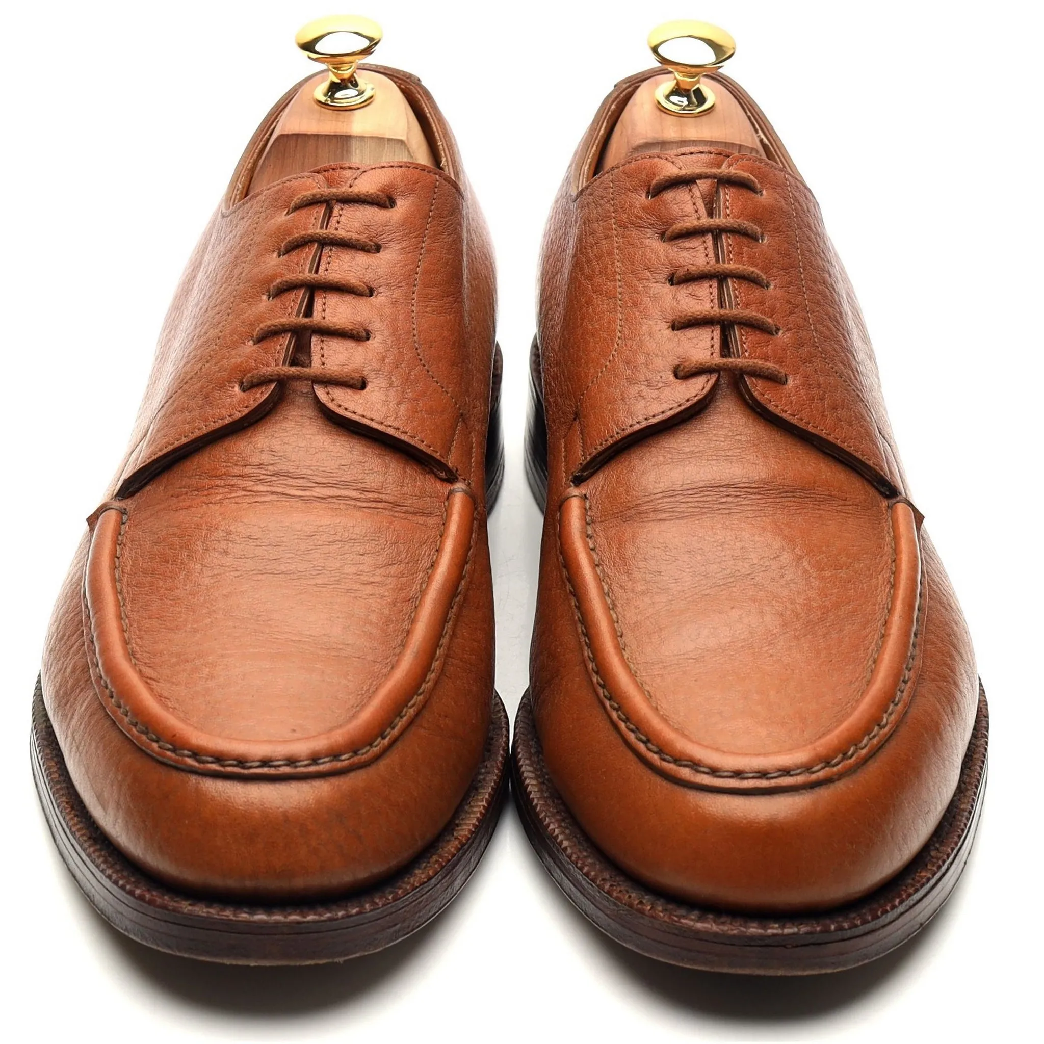 'Aosta' Tan Brown Leather Derby UK 10.5 E