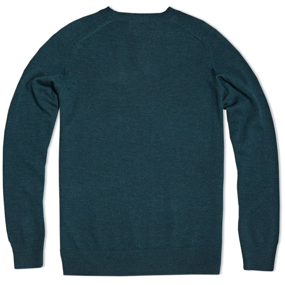 A.P.C Round Neck Raglan SweaterBlue