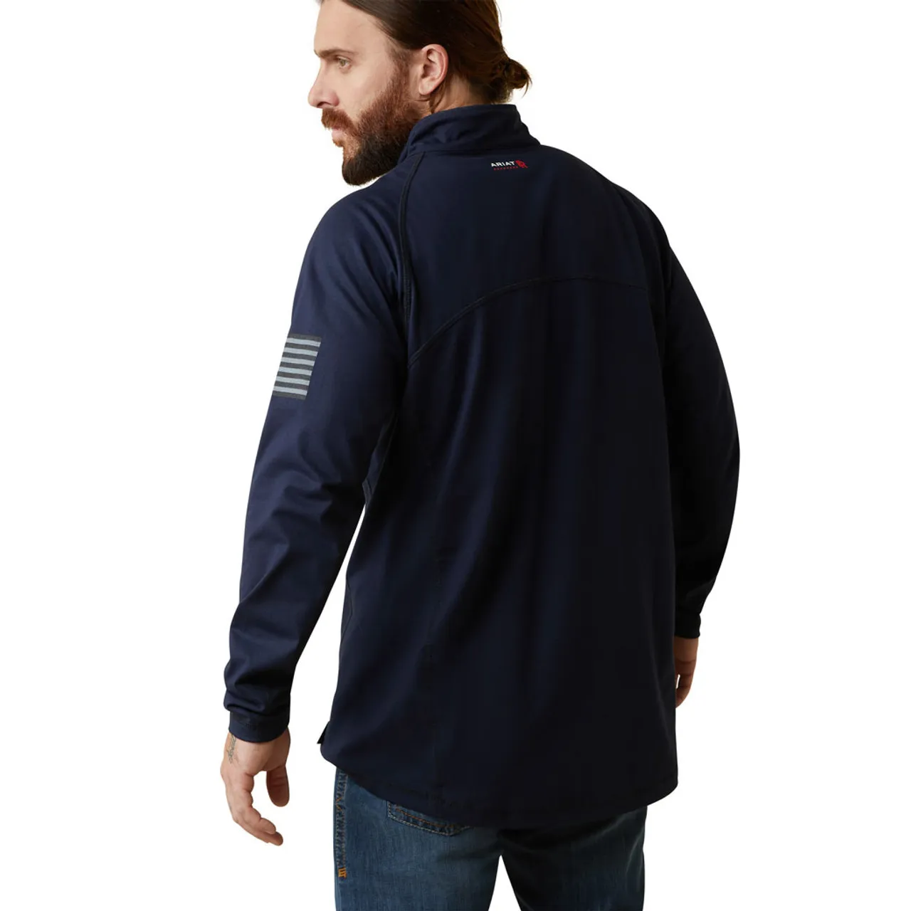 Ariat | FR Combat Stretch 1/4 Zip LS Work Shirt | Navy