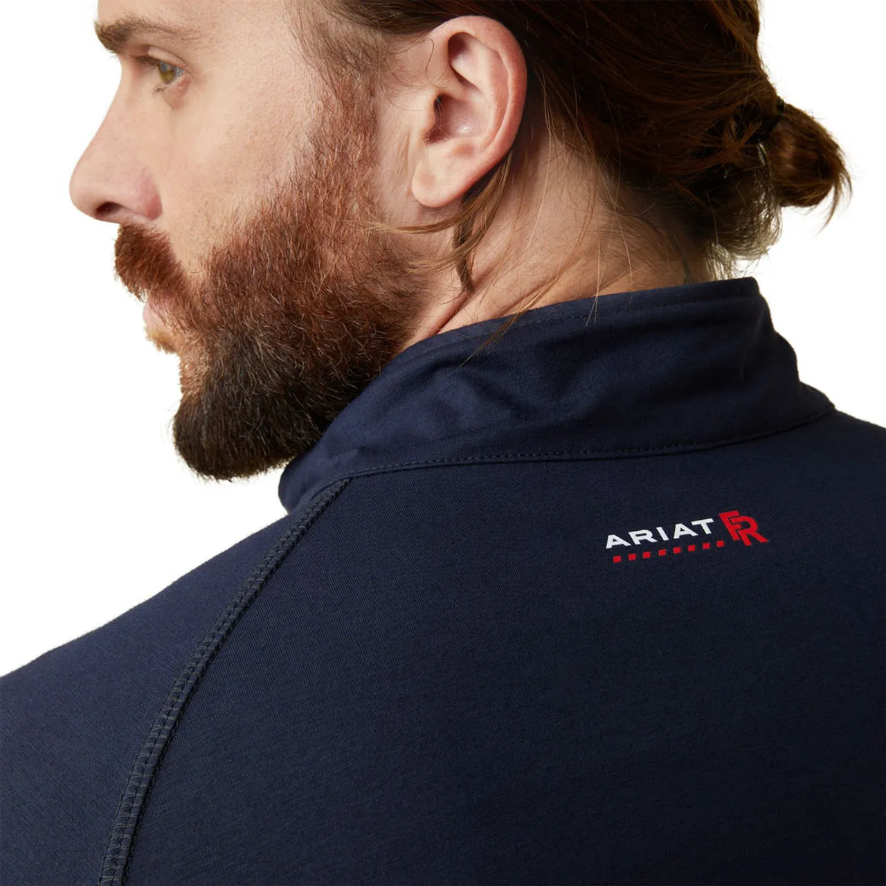 Ariat | FR Combat Stretch 1/4 Zip LS Work Shirt | Navy