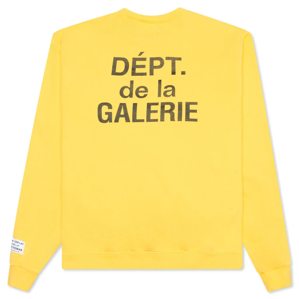 Art That Kills Rev Crewneck - Yellow