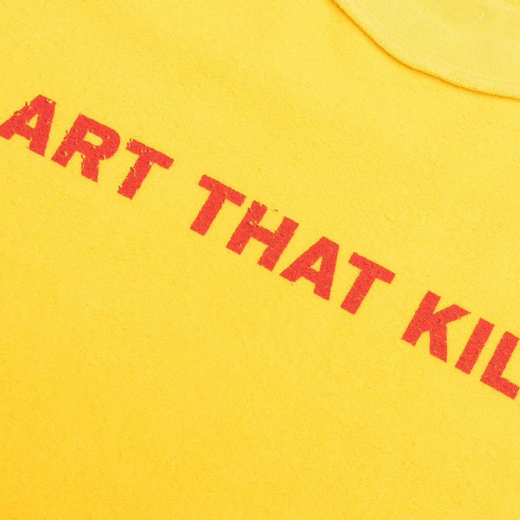 Art That Kills Rev Crewneck - Yellow