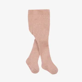 Baby Girls Pink Glitter Tights