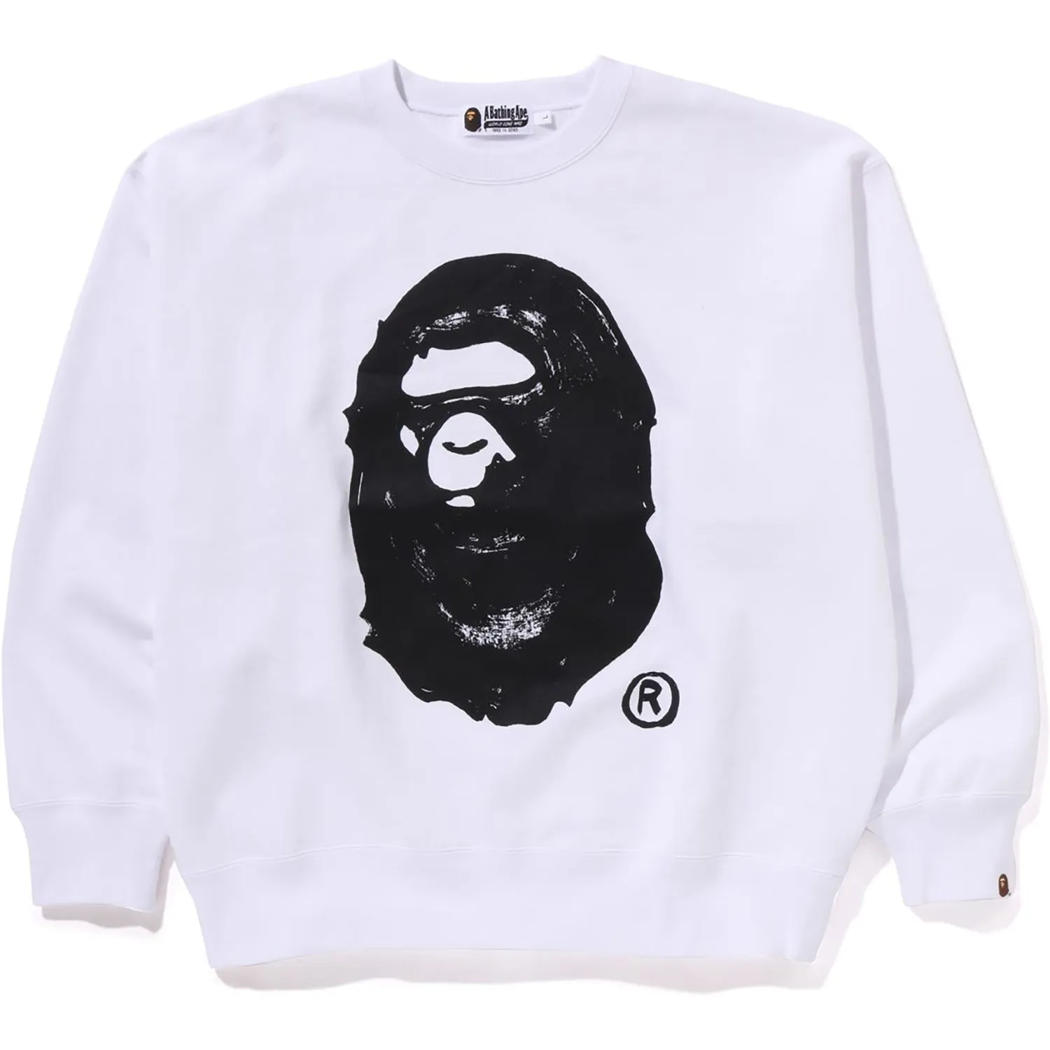 BAPE X JOSHUA VIDES APE HEAD CREWNECK MENS