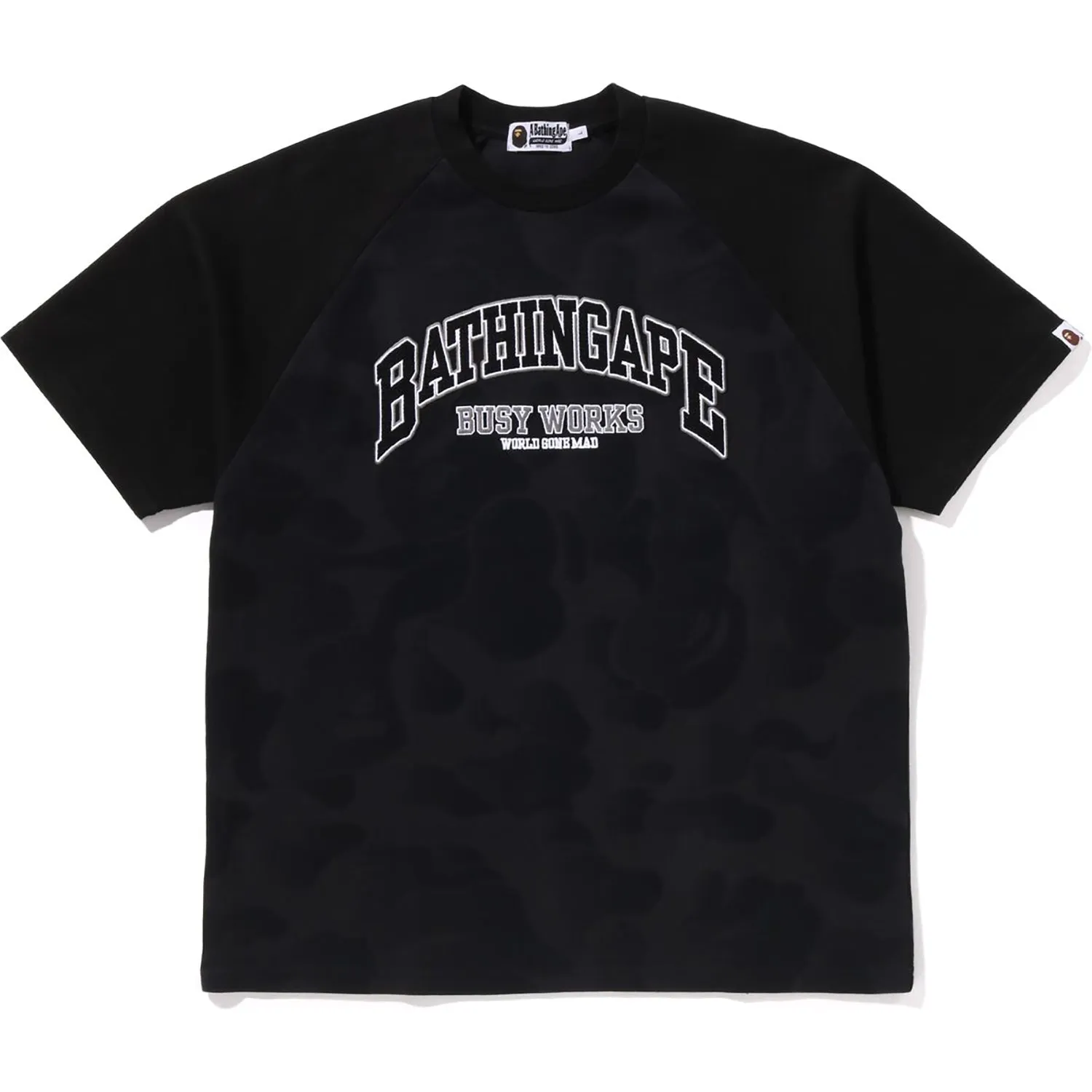 BATHING APE RAGLAN SLEEVE RELAXED FIT TEE MENS