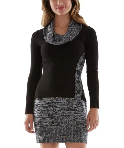 BCX Juniors Womens Knit Marled Sweaterdress