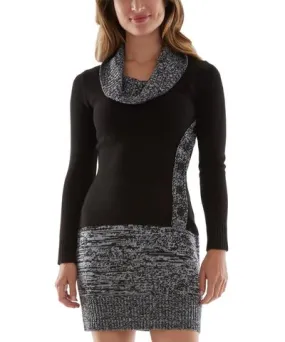 BCX Juniors Womens Knit Marled Sweaterdress