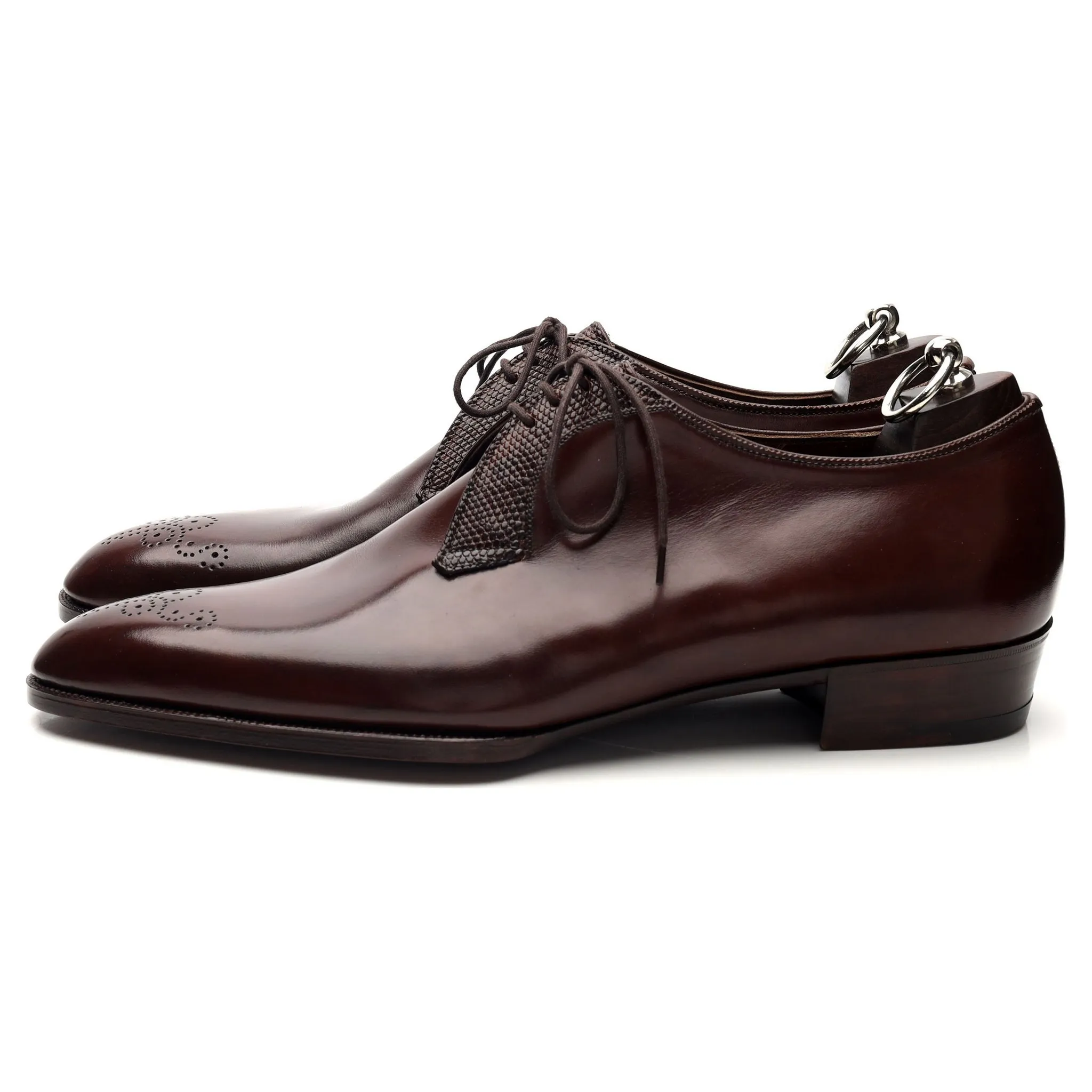 Bespoke Dark Brown Leather Derby UK 9.5 E / UK 10 D