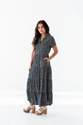 Bianca Button Down Tiered Dress