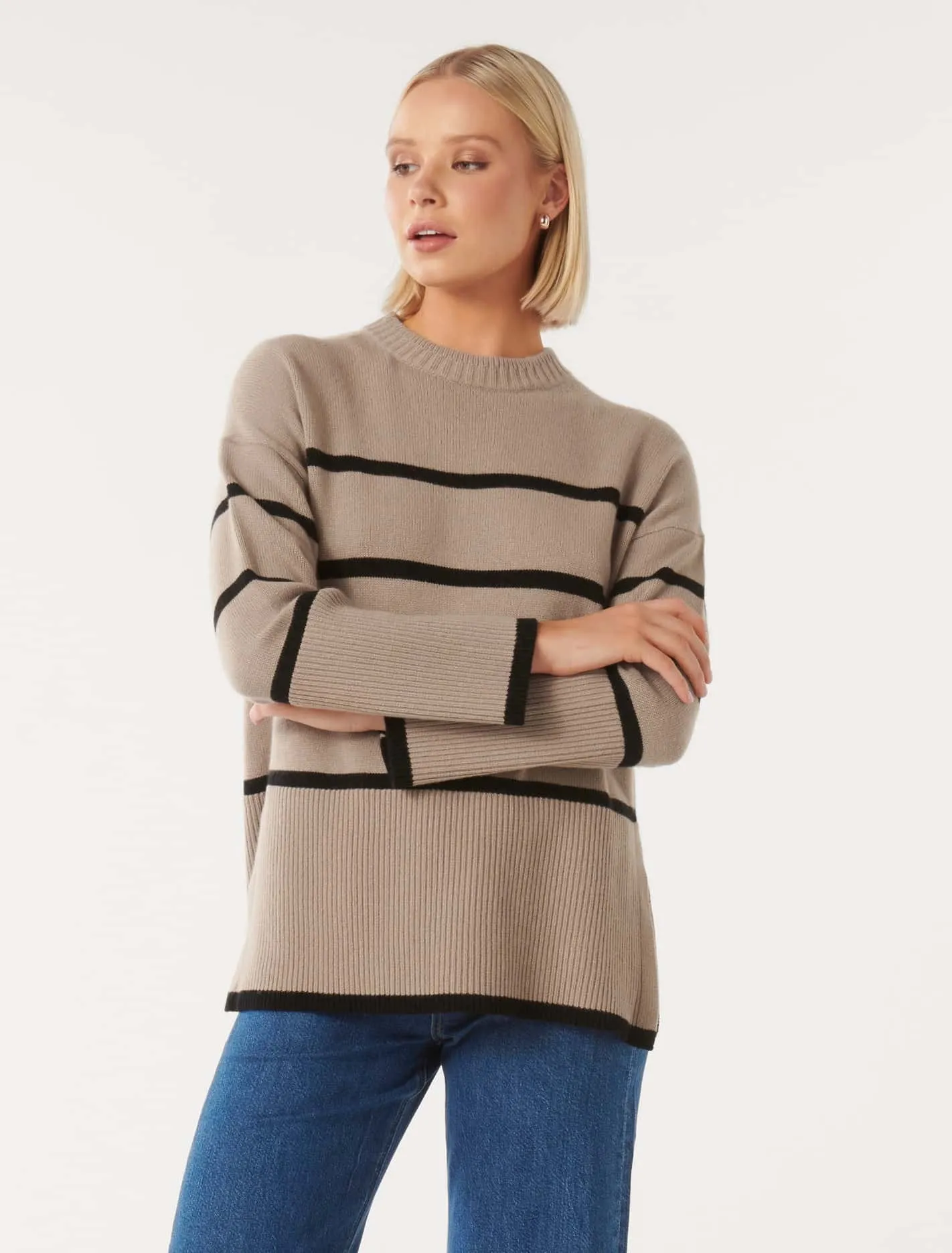 Bianca Longline Crew-Neck Jumper