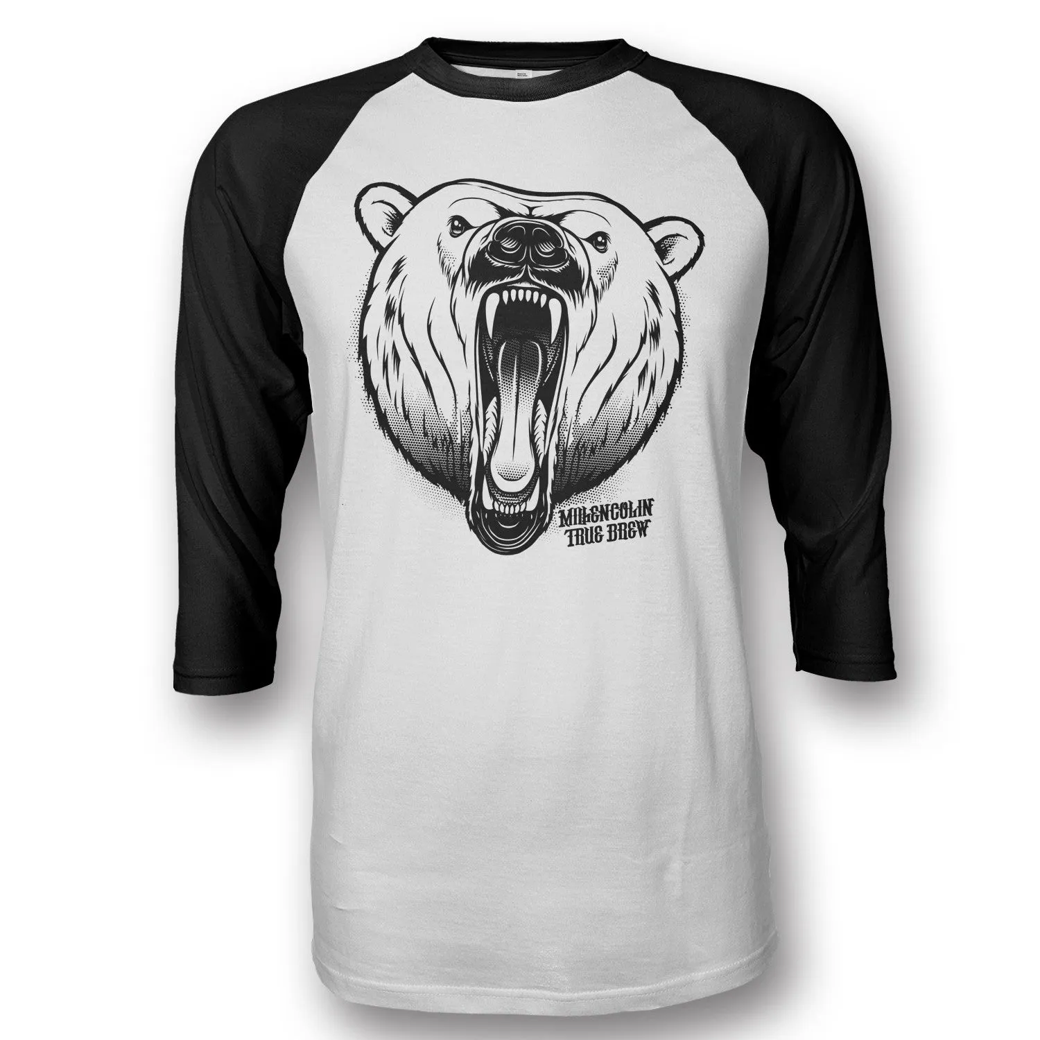 Bjorne Raglan (Black/White)