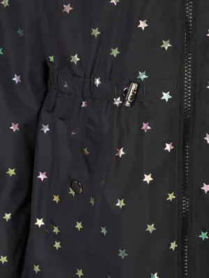 Black Foil Star Lightweight Rain Mac | Kids | George at ASDA