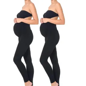 black maternity yoga leggings