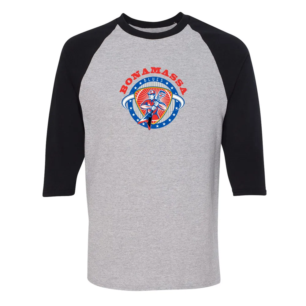 Blues Supplier Raglan 3/4 Sleeve T-Shirt (Unisex)