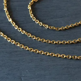 BOHEME GOLD CABLE LINK CHAIN 26 rts