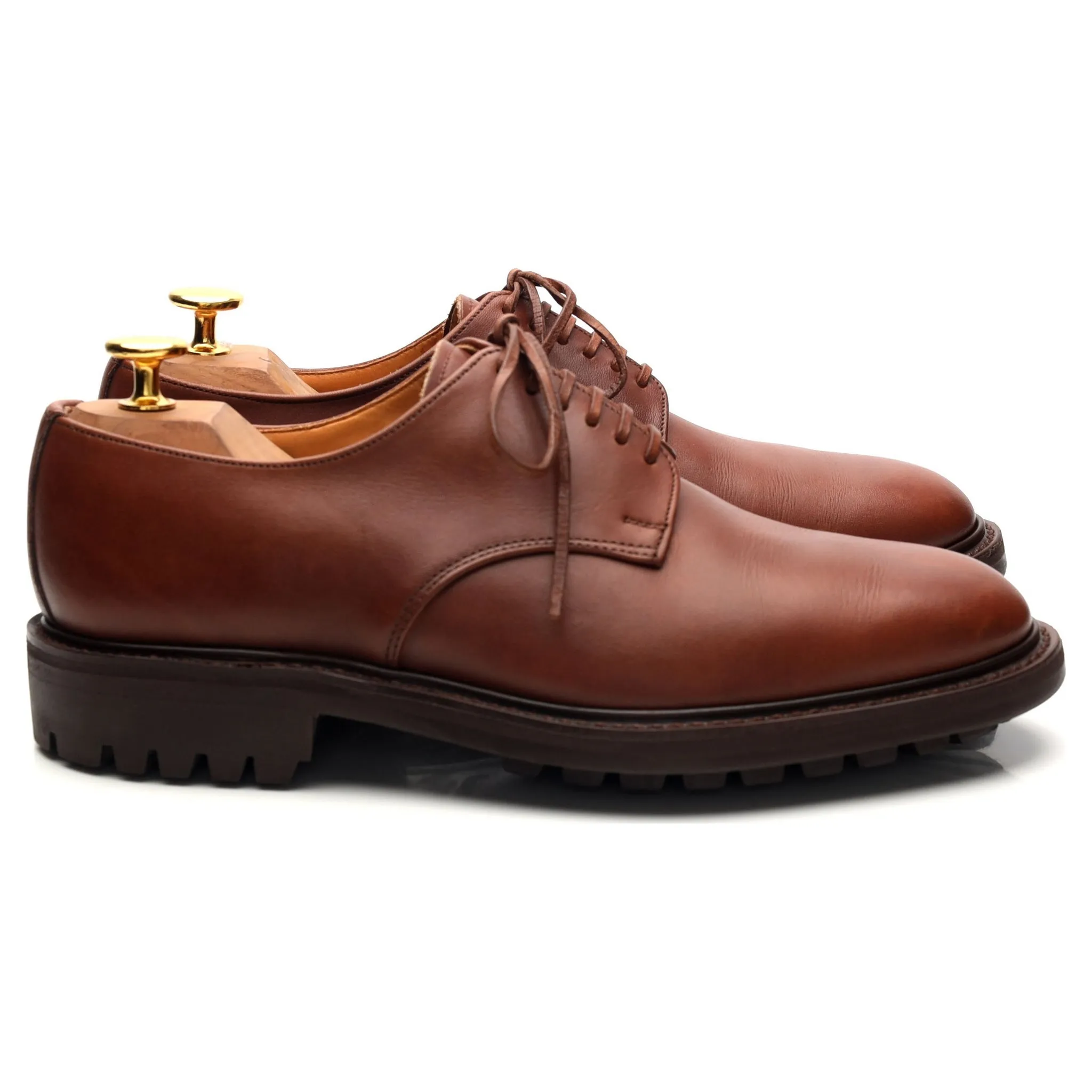 'Boston' Brown Leather Derby UK 6