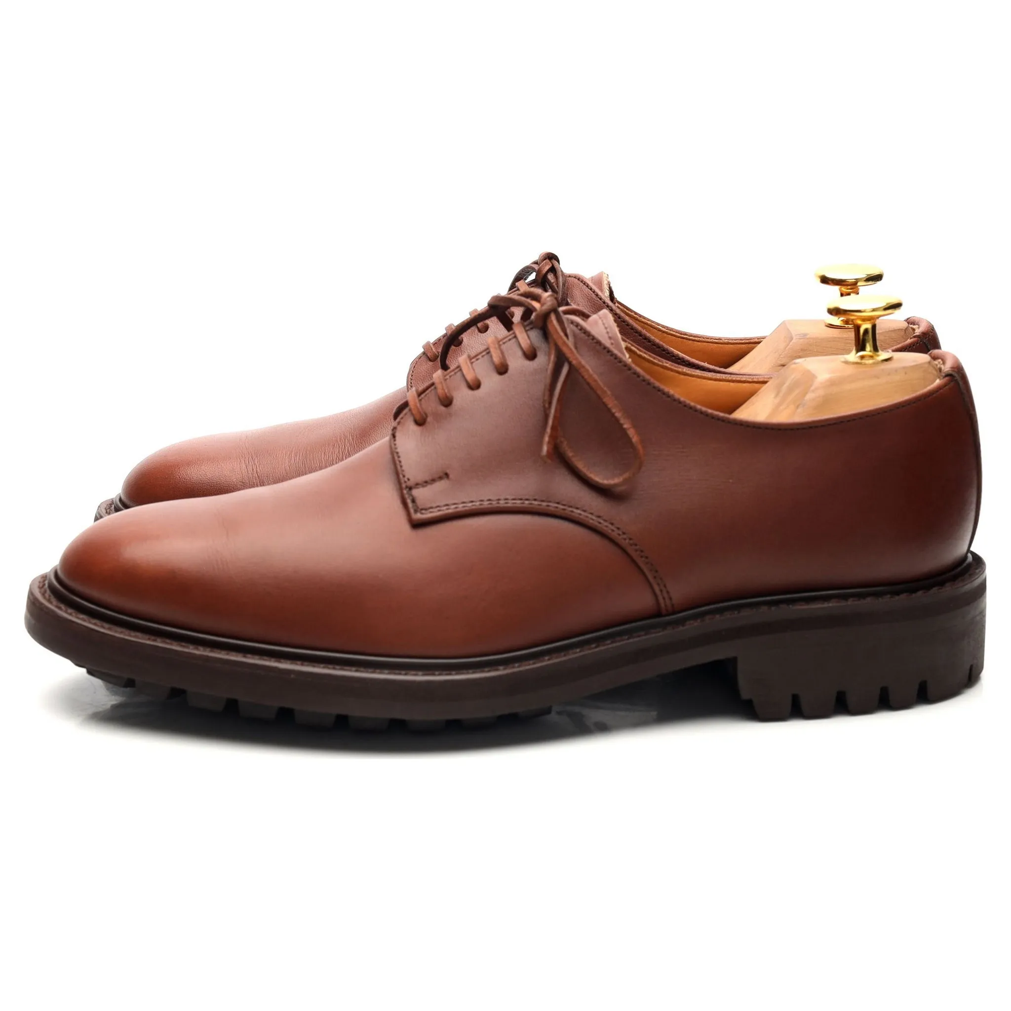 'Boston' Brown Leather Derby UK 6