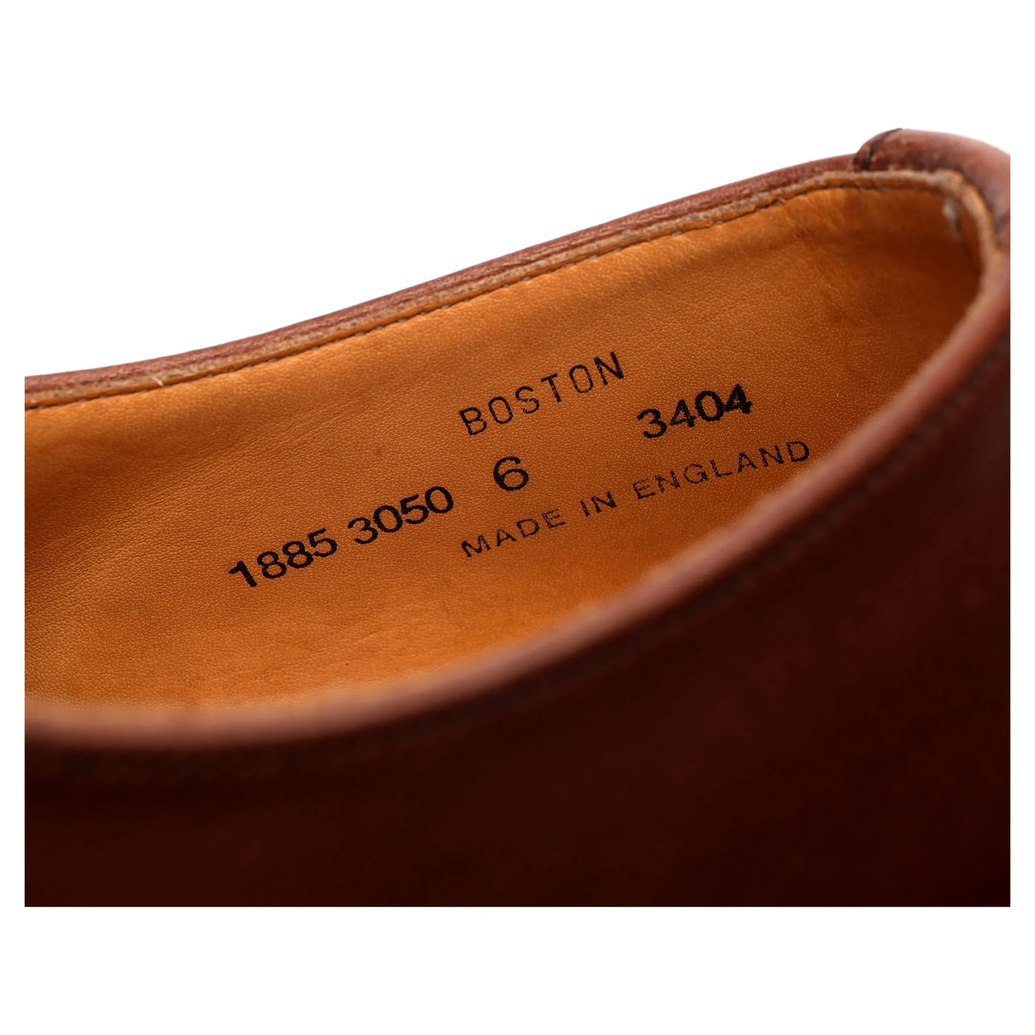 'Boston' Brown Leather Derby UK 6