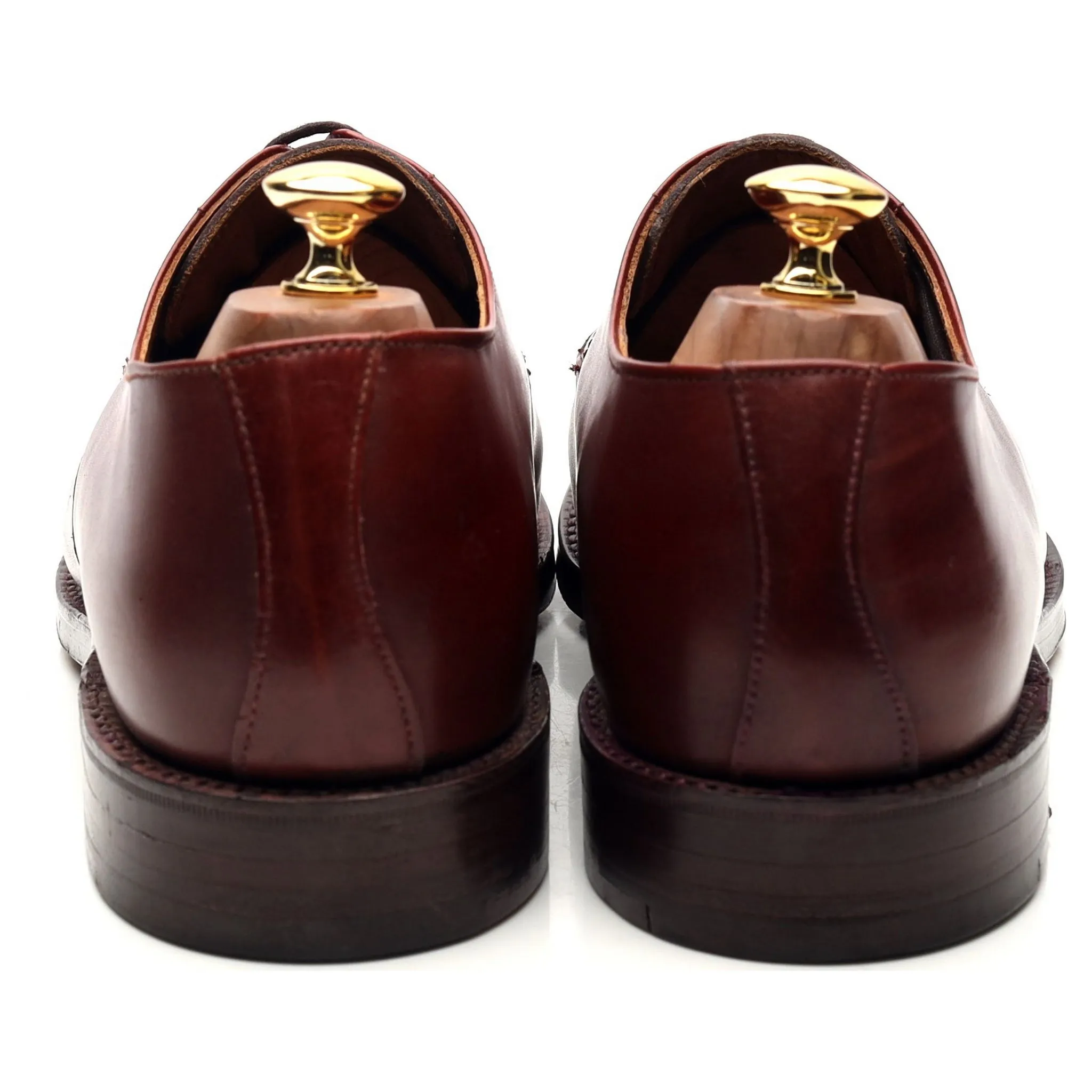 Burgundy Leather Split Toe Derby UK 10.5 F