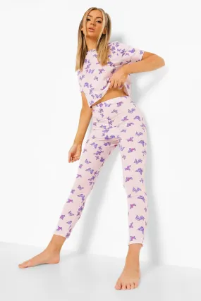 Butterfly Pajama Leggings Set