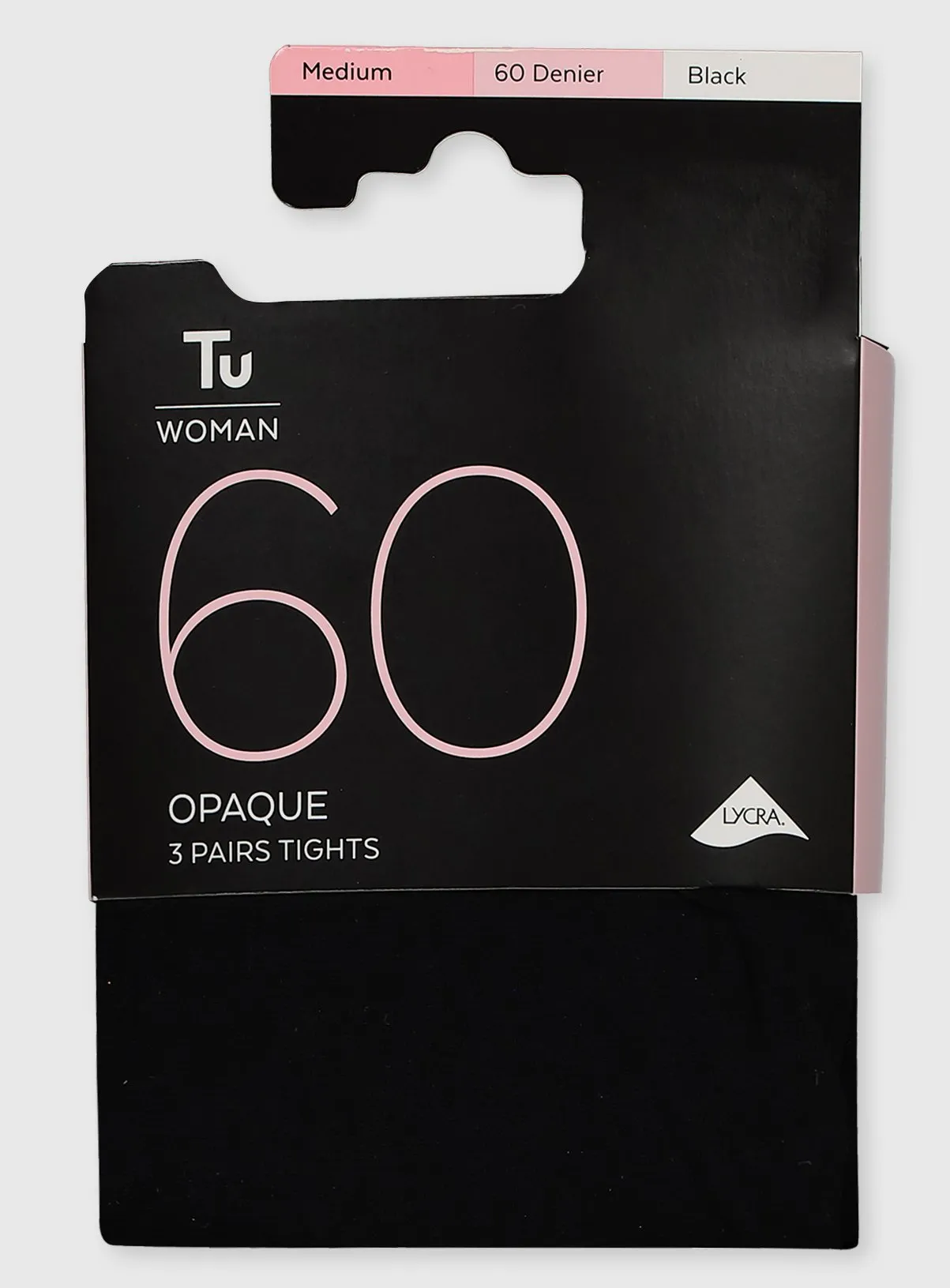 Buy Black 60 Denier Opaque Tights 3 Pack S | Tights | Tu