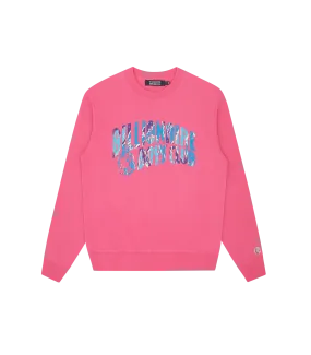 CAMO ARCH LOGO CREWNECK - PINK