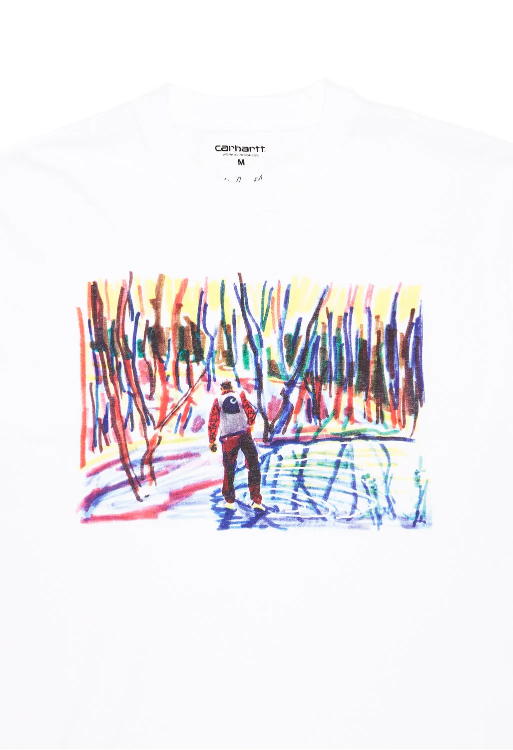 Carhartt WIP Men's Ollie Mac Icy Lake T-Shirt - White