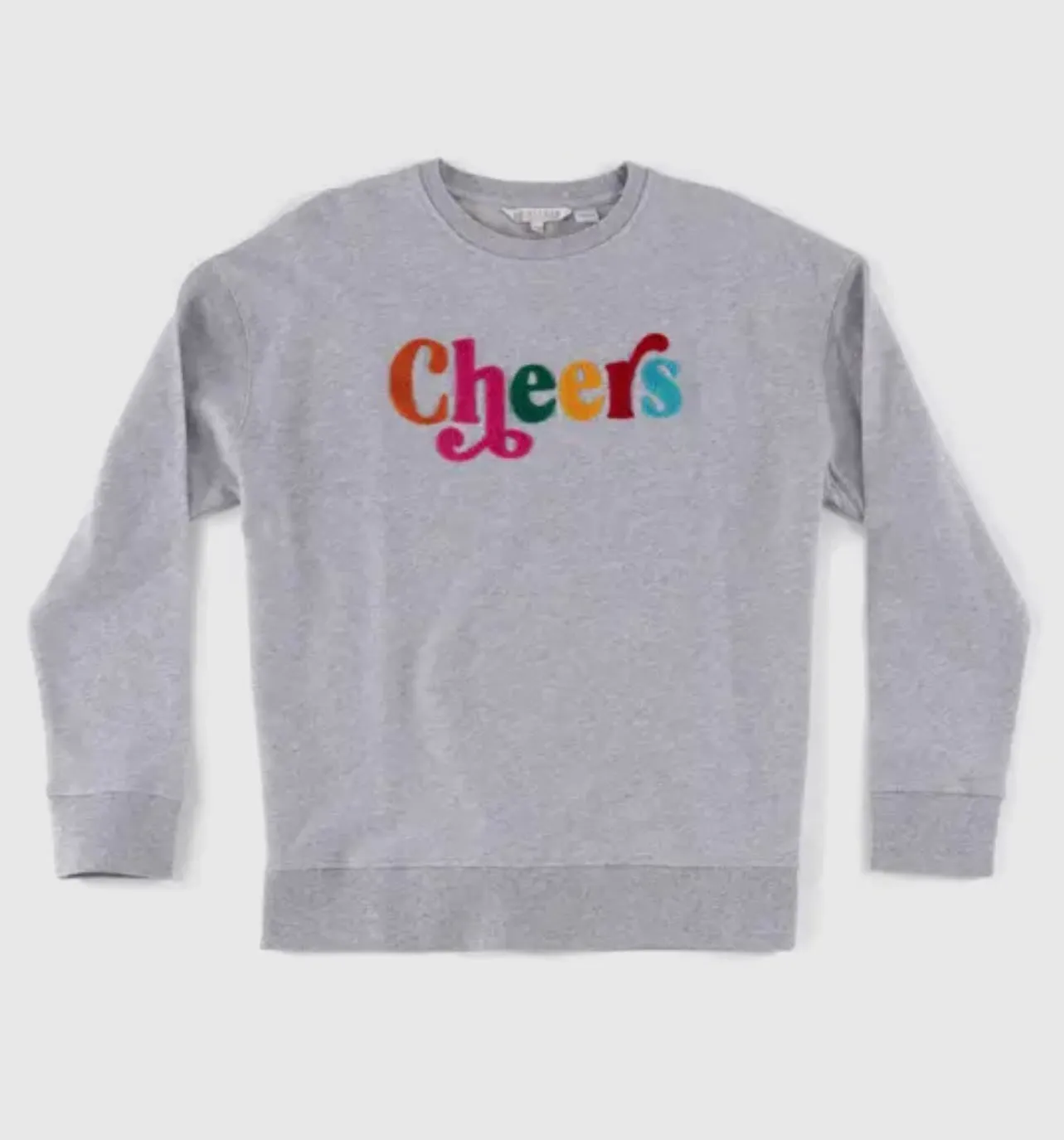 “CHEERS Embellished Crewneck Sweatshirt