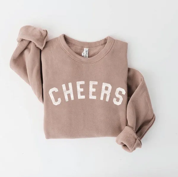 CHEERS Graphic Crewneck Sweatshirt