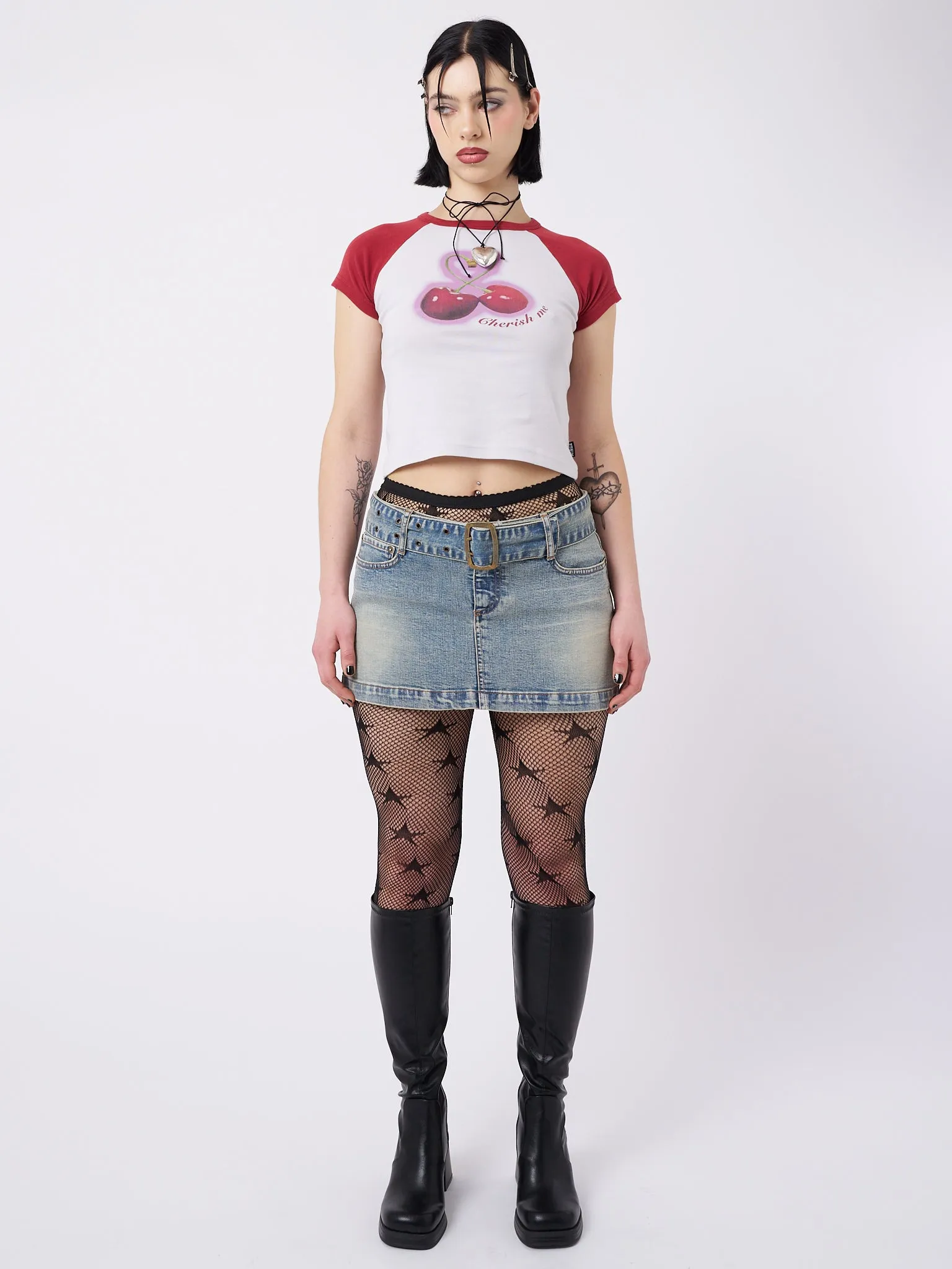 Cherry Pop! Raglan Baby Tee