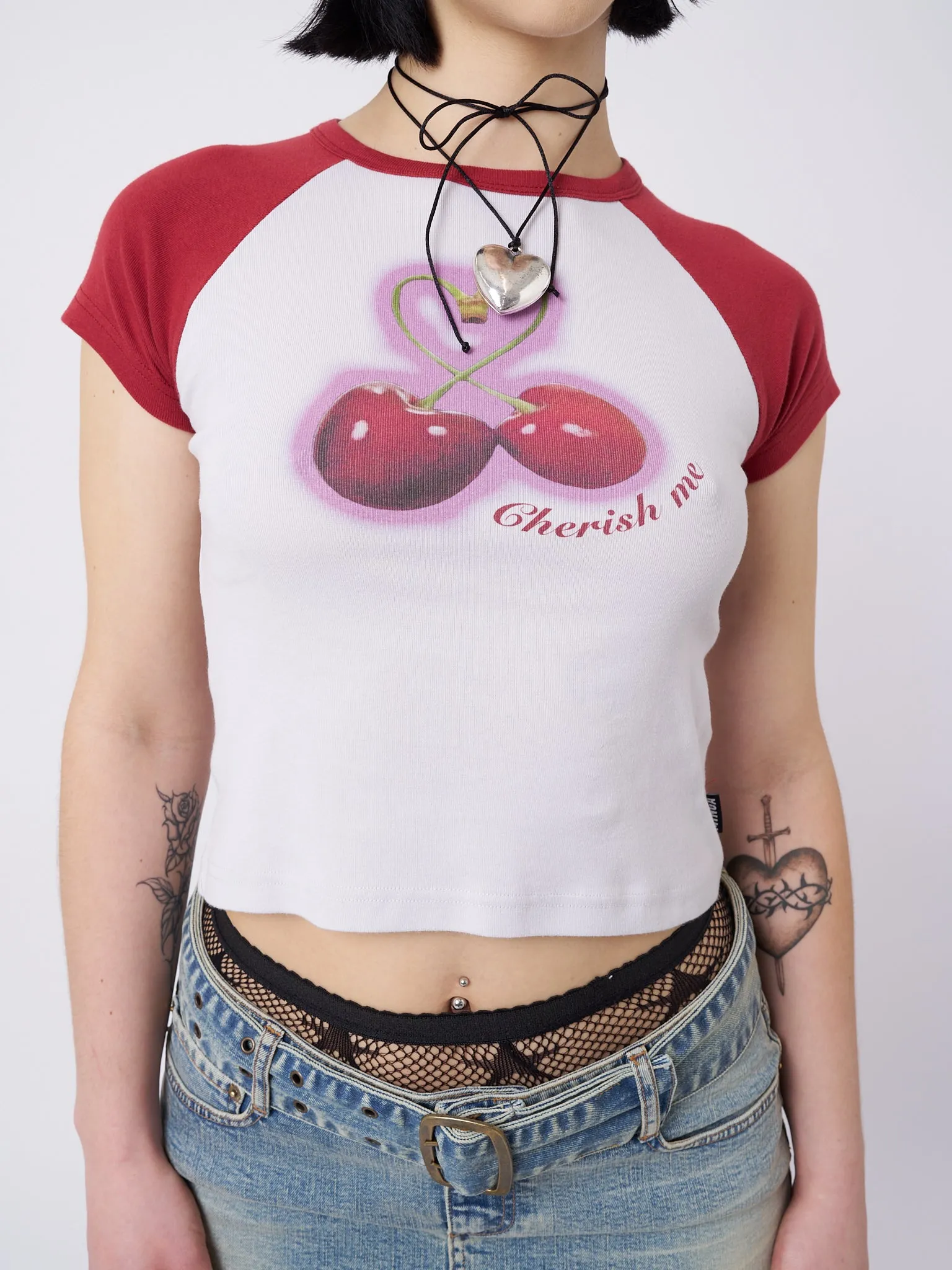 Cherry Pop! Raglan Baby Tee