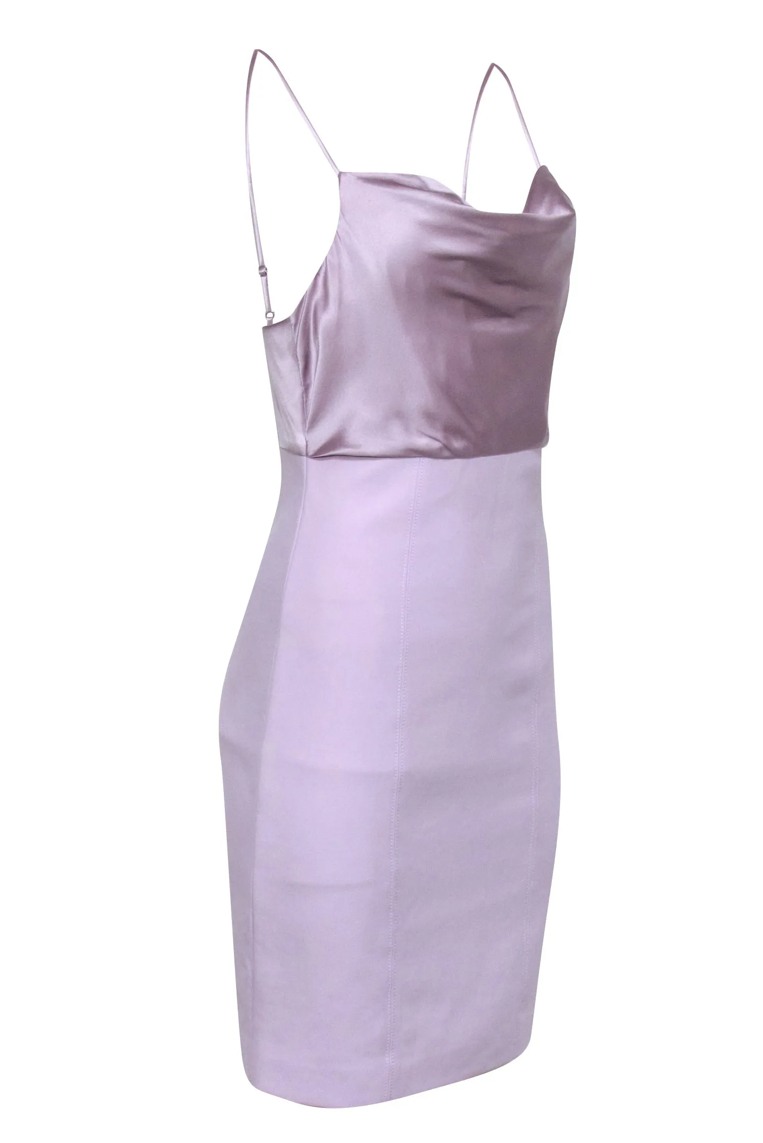 Cinq a Sept - Lavender Silk Paneled Cowlneck Karina Dress Sz 6