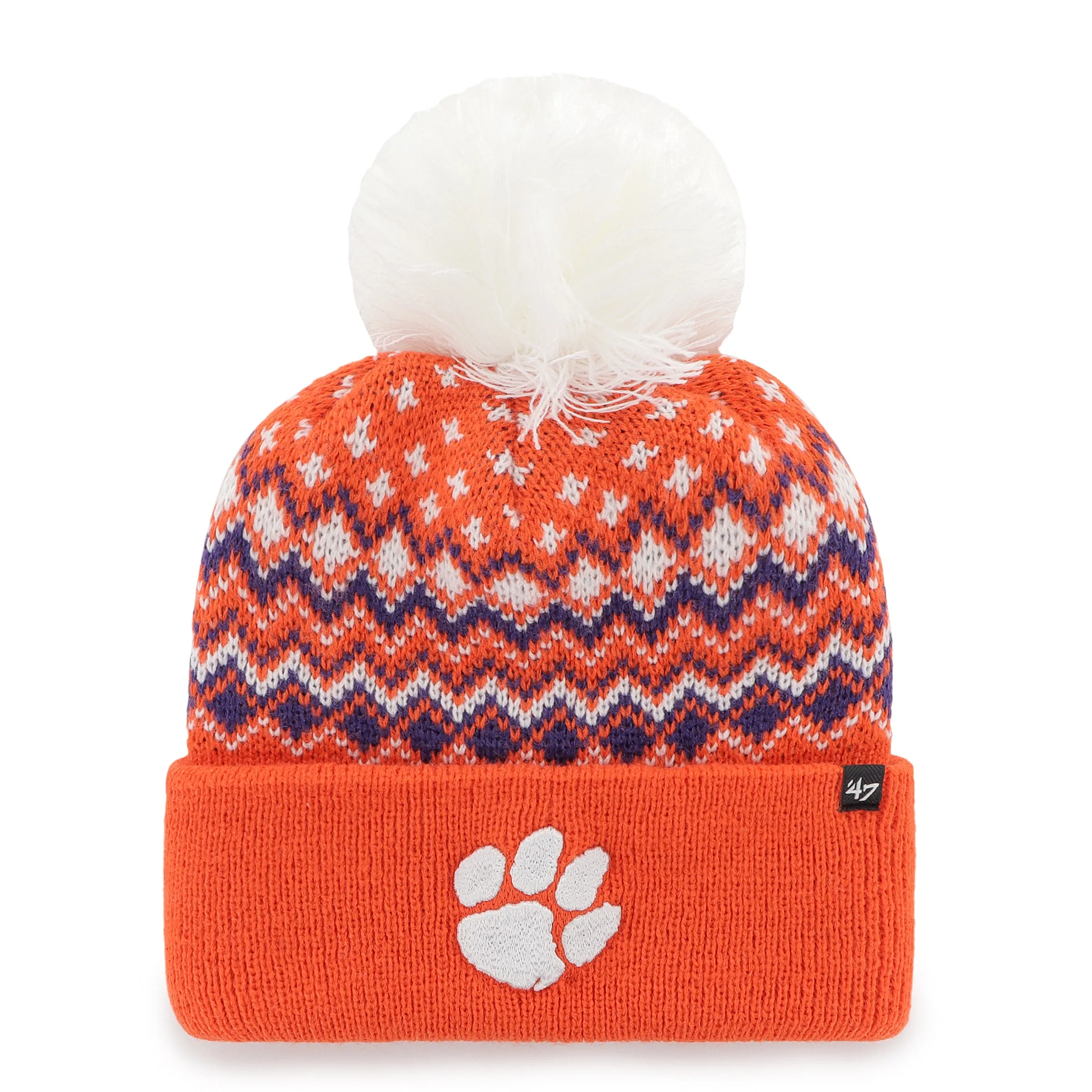 CLEMSON TIGERS ELSA '47 CUFF KNIT WOMENS