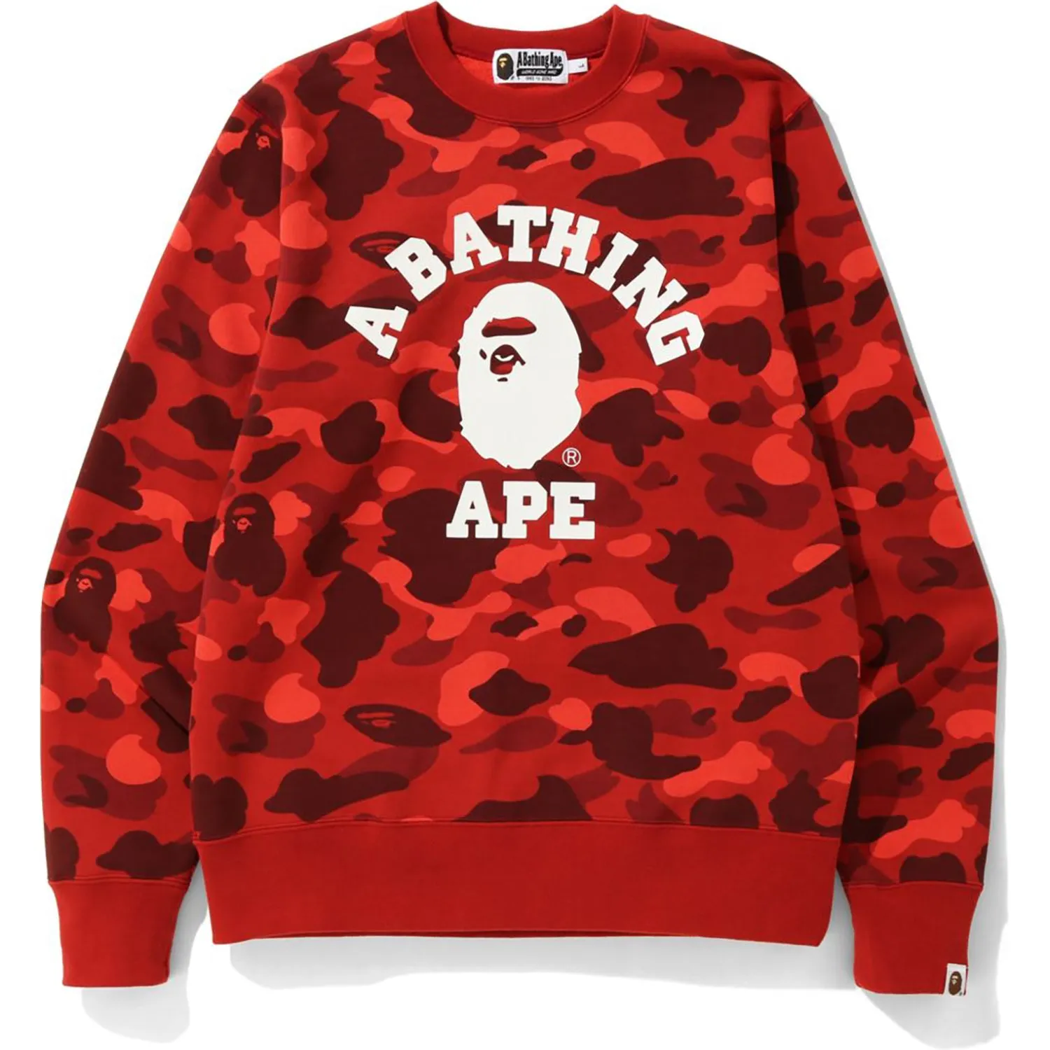 COLOR CAMO COLLEGE CREWNECK MENS